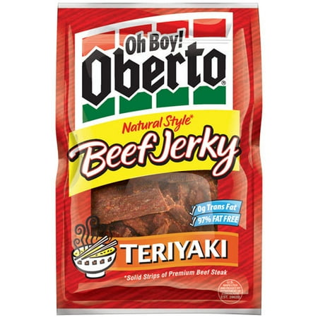 Oh Boy! Oberto Teriyaki Beef Jerky, 3.5 oz