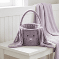 thumbnail image 2 of Free Express Easter Plush Bunny Basket With Long Floppy Ears Four Color Options Large Capacity Ideal For Easter Egg Hunts Party Favors And Spring Home Decorations, 2 of 6