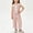 Pink, variant on FRSASU Girls Summer 2 Piece Outfits BowTie Front Sleeveless Vest Tops with Wide Leg Pants Striped Knit Matching Sets Sky Blue
