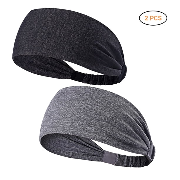 2 Uds Banda Para El Cabello Deportiva Antideslizante Absorbente De Sudor Que Absorbe La Humedad Correr Entrenamiento Yoga Diadema Para Hombres Y Mujeres ANGGREK Descripción de la referencia