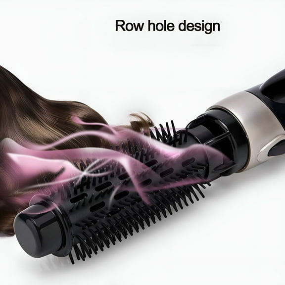 HIBIBUD Negative Ion Blow Styler Hair Dryer Brush Volumizer In One Curler Straightener Brush Hot Air For Fast Drying 1/2 Curling Irons for Short Hair Auto Hair Curler Cordless Hair Curler