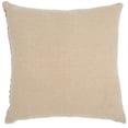 thumbnail image 4 of Safavieh Zahara 24" x 24" Glam Linen Decorative Pillows, Natural/Black, 4 of 4
