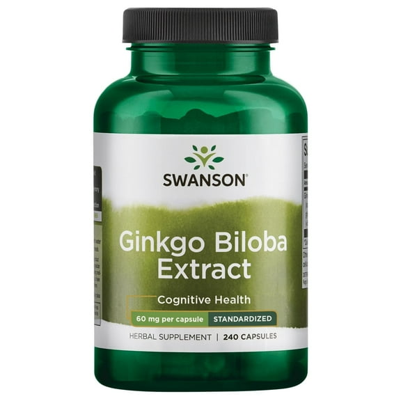 Swanson Ginkgo Biloba Extract - Standardized 60 mg 240 Capsules