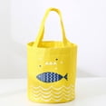 thumbnail image 2 of Injueey Bolsa de almuerzo, contenedor de transporte, escuela, oficina, tela Oxford, bolsas de transporte de alimentos con doble asa, bolsa de Organizadores de utensilios de cocina Amarillo, 2 of 6