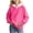 Hot Pink, variant on xaoyunyn Pullover for Girls Casual Loose Long Sleeve Spring Fall Color Block Hooded Sweatshirts 2-15 Years