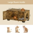 thumbnail image 5 of MIDODO Cat Litter Box Enclosure, Hidden Litter Box Furniture with Scratching Pad Cat Washroom Cat House Table for Living Room, 5 of 8