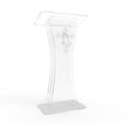 thumbnail image 2 of Loquet en Acrylique Transparent Lucite Podium Pulpit avec Logo Mains de Prière, 2 of 4