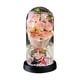 thumbnail image 1 of Luz nocturna con ramo de rosas artificiales | Decoración de flores de jabón LED con cúpula de cristal | Regalo romántico de cumpleaños para novia o esposa | Lámpara floral de larga duración para, 1 of 3