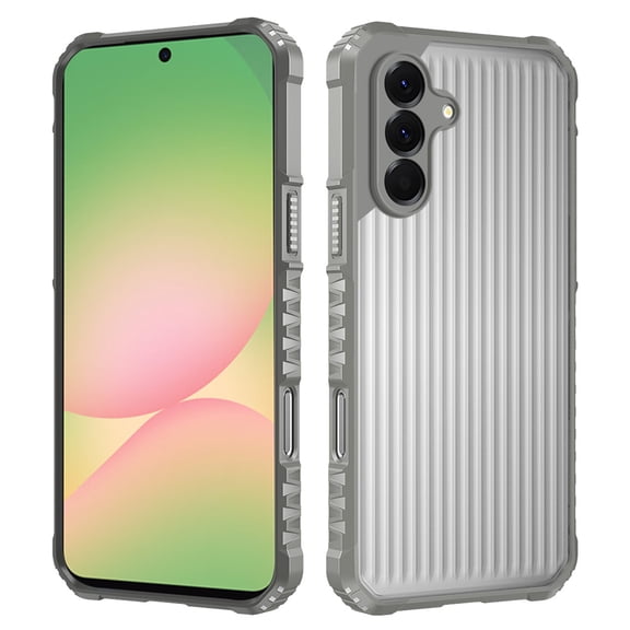 for Samsung Galaxy S26 Plus Translucent Case, Luxury PC TPU Anti-Scratch Shock-Absorbent Anti-Fingerprint Drop Protective Non-Slip Lightweight Support Wireless Charging Phone Case Cover, Gray