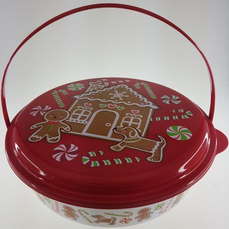 Holiday Time 12" Gingerbread Cookie Container