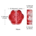 thumbnail image 4 of 1Bag 35Pcs Transparent Spray Painted Glass Beads Plum Blossom Flower Mixed Color 10x11x4mm Hole: 1mm, 4 of 5