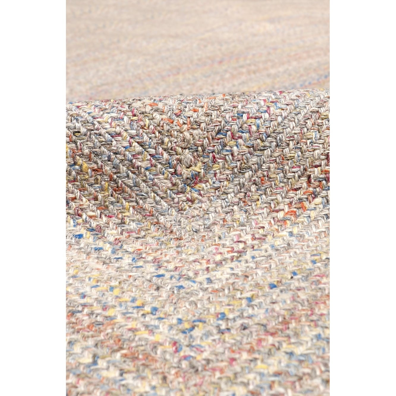 Pasargad Home Lagos 6' X 6' Hand Braided MultiColor Round Rug - All Ages, Indoors & Outdoors