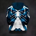 thumbnail image 4 of Adults Spider Graphic Hoodie, Loose Fit Long Sleeve Drawstring Hooded Pullover Sweatshirt with Pocket for Fall Winter Streetwear, Multicolor, 3XL, 4 of 4