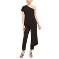 thumbnail image 1 of Adrianna Papell Womens Solid Jumpsuit, Black, 14, 1 of 1