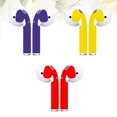 thumbnail image 2 of EeaseCA 3 Pairs Chic Earphone Sticker Dustproof Wireless Headset Sticker Protective Stickers Compatible for Airpods Pro (Red + Gold + Purple), 2 of 9