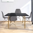 thumbnail image 4 of Mesa Comedor Mundo In Frankfurt Negro Rectangular 120x70 cm, 4 of 8