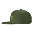 thumbnail image 3 of ZICANCN Frog Cartoon Baseball Caps, Trucker Hats for Men And Women, Adjustable Breathable Flat Caps, Moss Green, 3 of 8