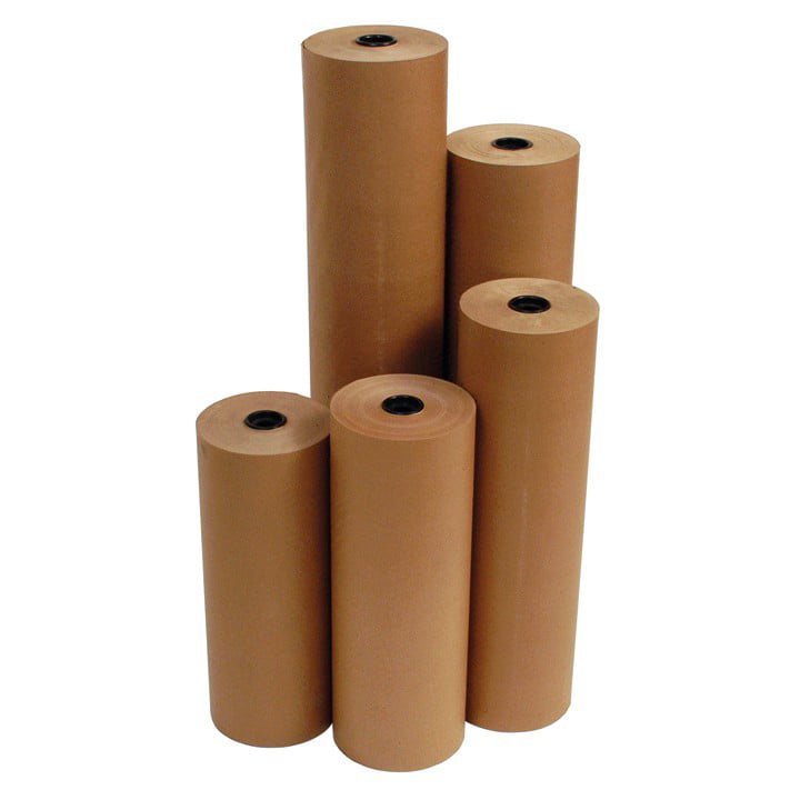 36" 50 lbs 870' Brown Kraft Paper Roll Shipping Wrapping Cushioning Void Fill 