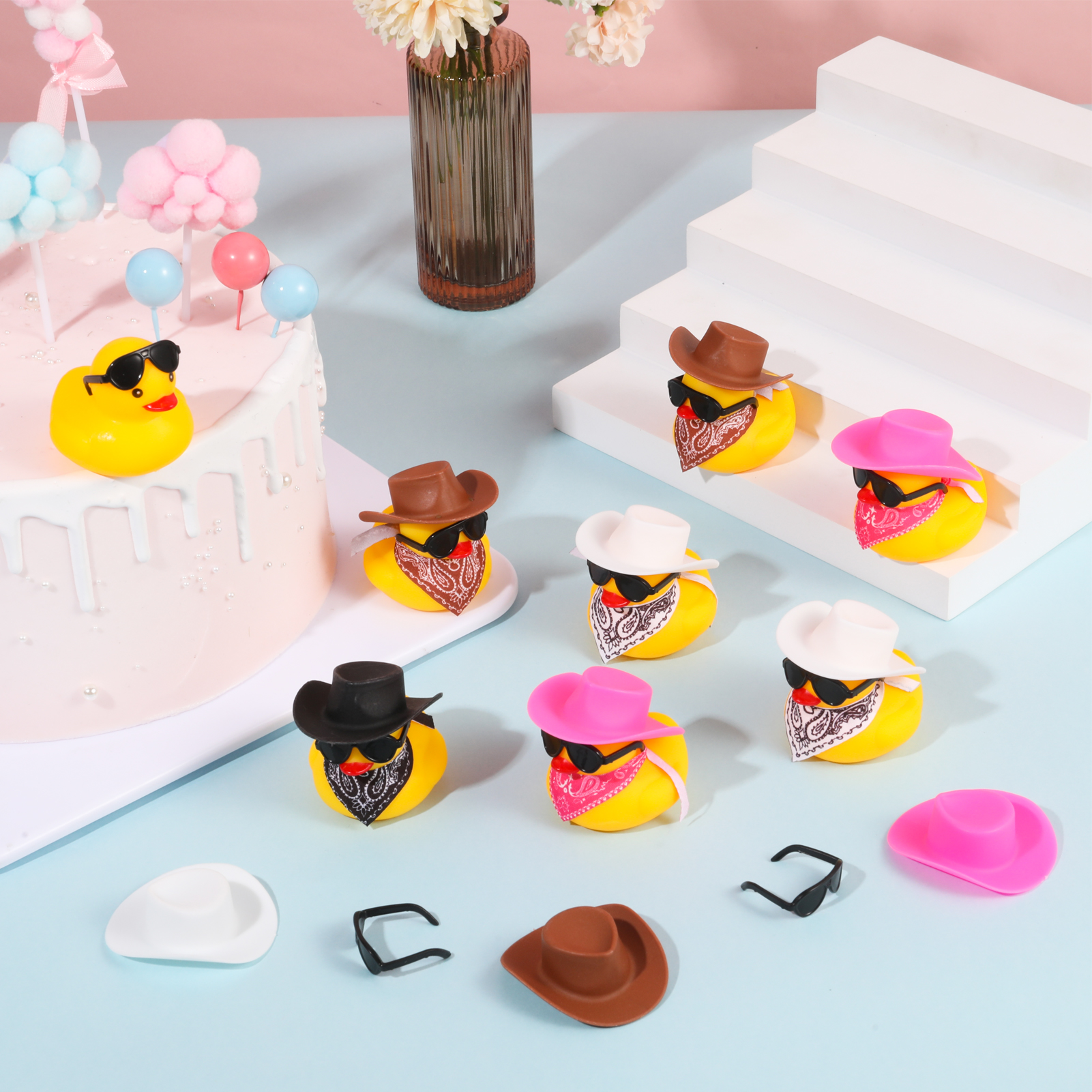 Sixwipe 12 Pack Cowboy Rubber Ducks Bath Toys Set photo 4