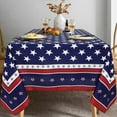 thumbnail image 3 of 4th of July Tablecloth 60 x 120 inch Memorial Day Patriotic Table Cloths Waterproof American Flag Table Cloth for Rectangle Table, 3 of 6