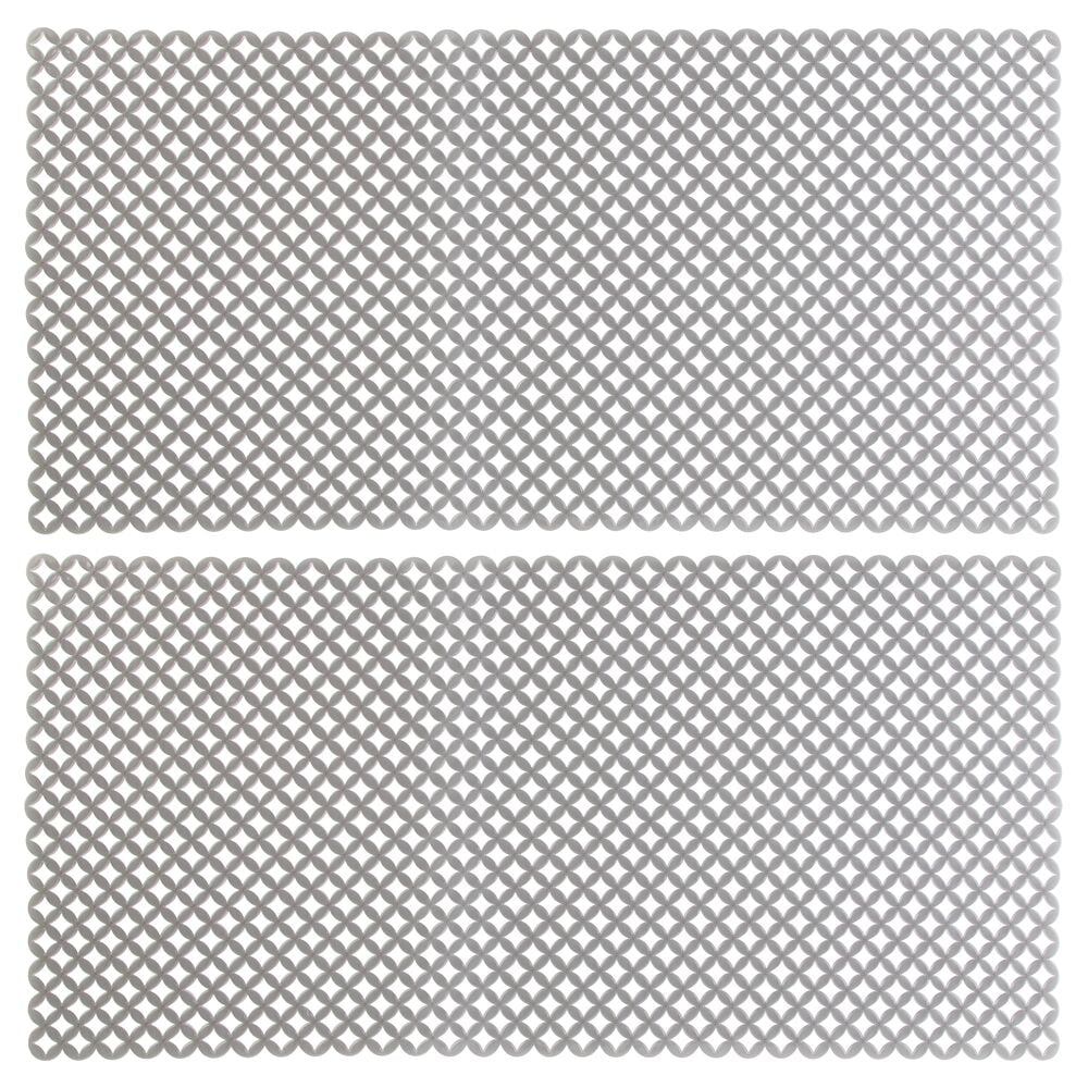 mDesign Plastic Kitchen Farmhouse Sink Protector Mat, XLarge, 2 Pack