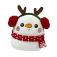 thumbnail image 4 of Peluche navideño para abrazar, regalo de fiesta de Navidad, decoración del hogar, adorable caricatura forma de muñeco de nieve, 4 of 8