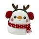 thumbnail image 4 of Peluche navideño para abrazar, regalo de fiesta de Navidad, decoración del hogar, adorable caricatura forma de muñeco de nieve, 4 of 8