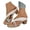 Sky Blue, variant on Beach Sandals Women Braided Band Square Open Toe Slingback Flat Shoes Casual Nonslip Bohemian Beaded Walking Shoes White Size 9.5