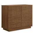 thumbnail image 2 of Render 2-Door Fluted Accent Cabinet in Walnut, 2 of 9