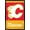 Black Framed Version, variant on NHL Calgary Flames - Retro Logo 13 Wall Poster, 14.725" x 22.375"