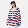 thumbnail image 3 of Kdxio American Patriotic Stars And Stripes Print Women Men Sun Protection UPF 50+ Jackets Zip Up Long Sleeve Hoodie Hiking Lightweight with Pockets, 3 of 7