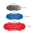 thumbnail image 2 of Designer Dog In Yard Keep Gate Closed Sign(Brushed Silver) - Large, 2 of 6