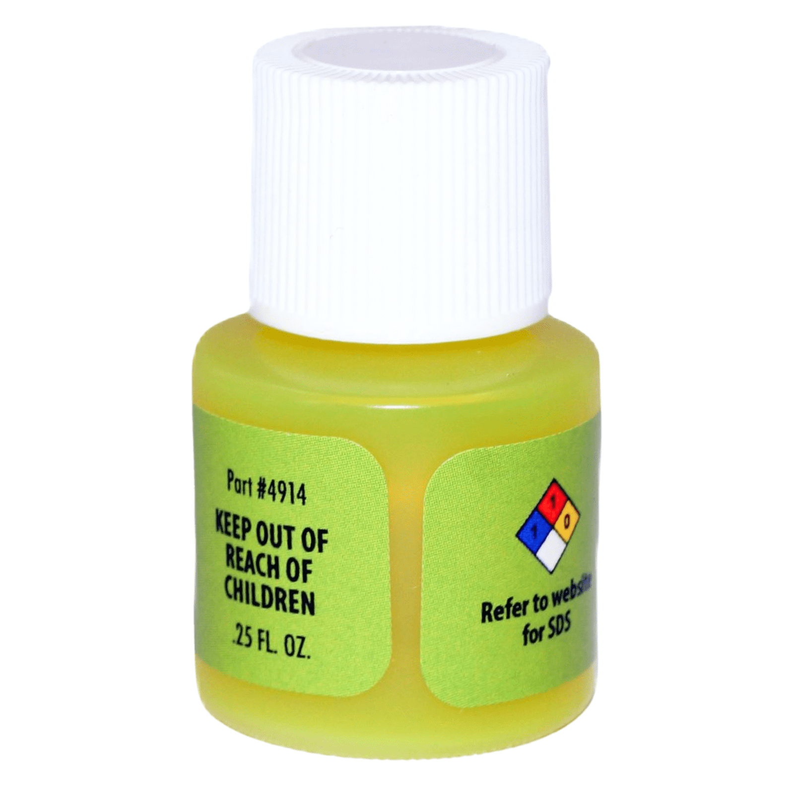FJC 4914 - Universal A/C Fluorescent Dye for R12 and R134a Refrigerant Systems - 1/4 Oz Single Application Bottles - Qty 12