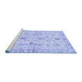 thumbnail image 2 of Ahgly Company Machine Washable Indoor Rectangle Oriental Blue Traditional Area Rugs, 8' x 10', 2 of 4
