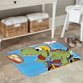 thumbnail image 5 of Kdxio Dinosaur Riding a Motorcycle,16" x 24", Non-Slip Front Door Mats,Outdoor Welcome Mat Washable, 5 of 9
