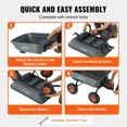 thumbnail image 6 of Durable Poly Garden Dump Cart 600 lbs Capacity 10 Inch Wheels Steel Frame Easy Assembly Dual Function Handle, 6 of 6