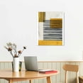 thumbnail image 3 of Awypu Boho Beige Minimalist Wall Art Decor Prints Boho Yellow Pictures Yellow And Grey Abstract Canvas Wall Art Modern Artwork Boho Line Poster Minimalist Boho Painting Line Canvas Art, 3 of 5
