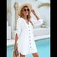 thumbnail image 4 of Traje de Baño para Mujer, Cuello en V, Abotonado, , Talla XL, 4 of 9
