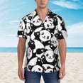 thumbnail image 3 of Black Grey Gold Marble Mens Hawaiian Shirt Short Sleeve Casual Button Up Tropical Summer Beach Shirt, 3 of 9