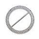 thumbnail image 1 of 100 hebillas de silla galvanizadas, creativas y redondas, para decoración de cinturón (diámetro interior: 50 mm, diámetro exterior: 68 mm), 1 of 6