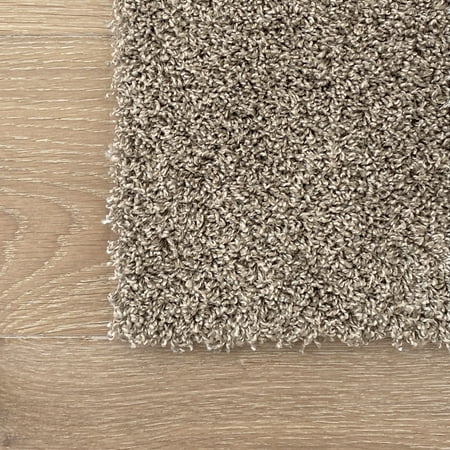 'Plush' Residential Luxury Carpet Tiles / Squares - Beige - DIY Installation, Seamless Appearance, High-Density Padding (40sf)