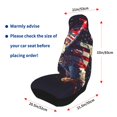 thumbnail image 4 of Sikiie Watercolor Bald Eagle Car Seat Protector 2 Pack Car Seat Cushion Mat, Car Seat Covers for SUV, Truck, Van, 4 of 7