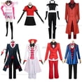 thumbnail image 2 of Disfraz de Anime Hazbin Cos para Hotel, ALASTOR Hazbin, Angel Dust, CHARLIE Vox, Lucifer, uniforme de Halloween, traje Hazbin para Hotel, 2 of 5
