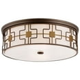 thumbnail image 2 of Flush Mount - Dark Brushed Bronze W/Aged Bra - 846-104, 2 of 2