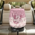 thumbnail image 2 of KUIFORTI Baby Car Seat Sun Shade Cover, Pink Axolotl Car Seat Cover with Elastic Bottom, Block Sunlight UV Ray Keeps Baby Seat at A Cool Temperature, 40" x 25" Baby Travel Accessories, 2 of 7