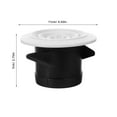 thumbnail image 2 of OUNONA 1Pcs Évent Rond Réglable en Matériau ABS pour Salle de Bain 4.3x4.3x2.8in, 2 of 6