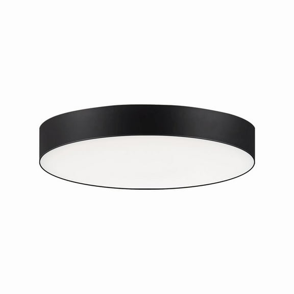 57880WTBK-Maxim Lighting-Trim - 13W 1 LED Round Flush Mount-1 Inches Tall and 5 Inches Wide-Black Finish