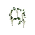 thumbnail image 2 of Iumwxz Artificial Forsythia Wisteria Garland Greenery Decorative Floral Vine Door Window Railing Home Wedding Event Spring Summer Visual Arrangement White, 2 of 6