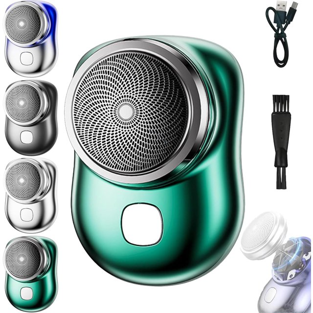 Rasoir Lureza, Mini Rasoir Lureza, Rasoirs Électriques Portatifs Format de Poche pour Hommes, Mini-Rasoirs Électriques Portatifs (Vert)
