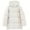 *White, variant on Women's Color Block Cotton Jacket,Winter Stand Collar Quilted Coat For Women,Ladies Zippered Padded Outwear with Pockets,Purple,Size L